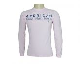 Camisa Masculina Calvin Klein Manga Longa Rosa MOD:71319